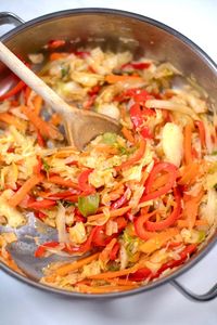 Jamaican Cabbage is full of vibrant flavors of the Caribbean. Bursting with a medley of spices, this dish elevates humble cabbage into a culinary delight. Perfect as a side dish or a main dish, it promises a taste of Jamaica's rich culinary heritage in every savory bite. Jamaican Steamed Cabbage is also a naturally vegan recipe. #contentednesscooking #vegan #vegetarian