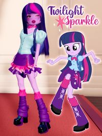 Dress to Impress outfit inspired by Twilight Sparkle, my little pony character