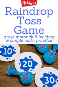 Stuck indoors on a drizzly day? Here’s a game the kids can make in minutes and play for hours!