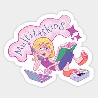 No one multitasks like Lizzie! -- Choose from our vast selection of stickers to match with your favorite design to make the perfect customized sticker/decal. Perfect to put on water bottles, laptops, hard hats, and car windows. Everything from favorite TV show stickers to funny stickers. For men, women, boys, and girls.