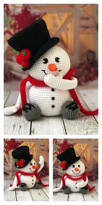 Amigurumi Christmas Snowman Free Pattern 42