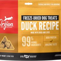 ORIJEN Freeze Dried Duck Recipe Dog Treats, 3.25 Ounce (Pack of 1)