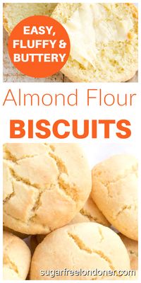 Almond flour biscuits are so easy to make! All you need for this quick keto biscuits recipe is 4 simple ingredients that you probably have in your kitchen right now! They come together in 5 minutes and are so versatile - use them in your bread basket as a dinner roll, as a sandwich bread or even make a sweet version by adding a little sweetener!