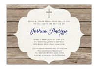 {Joshua} Baptism Invitation Rustic Christening by digibuddhaPaperie on Etsy, $15.00  http://www.etsy.com/listing/84808981/baptism-invitation-rustic-christening