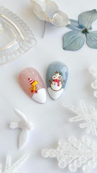 dreamylittlenails ✨ by angel on Instagram: "bts making of my snoopy christmas nails! ☃️ don’t ask me how many times I redid the lines on the plaid nails 🫣.   products from @sweetienailsupply ✦ @yogurtnail.usa Cookie Bear syrup 32 & 37 ✦ @dino_its_nail_oclock painting gels   #sweetienailstyles #winterdesigns #cutenails #3dnailart #christmasnails #xmasnails #holidaynails #glitternails #snoopy #charliebrown"