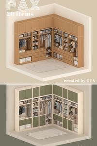 You have to check out this amazing Sims 4 closet CC at number 51 on the Sims 4 Bedroom CC list. It features an impressive variety of wardrobe options, footwear, headwear, dresses, vanity items, and more. This list also includes Sims 4 bed CC, clutter CC, mattress CC, bedding CC, and other Sims 4 CC packs that will enhance your Sims 4 bedroom. These Sims 4 furniture CC items add a unique touch to your gameplay experience. I've pinned this list to my Sims 4 CC finds board, and you should too, to keep your Sims' bedrooms looking stylish and personalized!