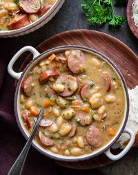 Creamy Bean Soup with Kielbasa is a flavorful dish that combines the smokiness of Kielbasa with the creamy richness of beans and a savory broth. It's the perfect choice for a cozy and satisfying meal, especially in cooler weather!