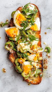 Niçoise egg salad toast - bon abbetit