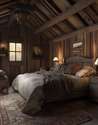 Create a warm and inviting atmosphere with rustic farmhouse bedroom interior design. 🛏️✨ Featuring natural wood textures, earthy tones, and vintage accents, this style brings a sense of timeless comfort to your bedroom. From cozy bedding to rustic furniture pieces, it’s the perfect blend of elegance and simplicity. 🌿🤎 Ideal for those who love a peaceful, nature-inspired aesthetic, this bedroom decor transforms your space into a cozy retreat. Discover the charm of rustic interiors in your home today!