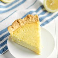 Old Fashioned Buttermilk Lemon Pie - Bunny's Warm Oven