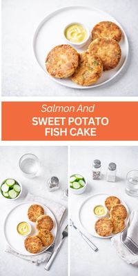 Try these juicy salmon and sweet potato fish cakes for a satisfying seafood treat. Combining mashed sweet potatoes, tinned salmon, spinach, and a variety of flavorful ingredients, they're packed with taste. Whether pan-fried or baked, these fish cakes are a delicious and healthy option. Give this recipe a try and enjoy a delightful meal bursting with flavors. #SalmonFishCakes #SweetPotato #HealthyRecipe