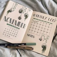 Bullet Journal • в Instagram: «My entry for @archerandolive #AOdotgridchallenge 🍃 Since I already did my monthly log for november I decided to try something new and I…»