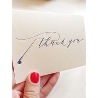 Fly Fishing thank you card by Cast Calligraphy & Design - Bozeman Montana