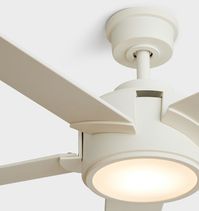 Brambling Ceiling Fan 64" - Matte White - White Blades A5302