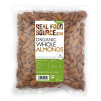 Raw Spanish Organic Almonds, Delicious, Creamy, Sweet Tasting Nuts Almonds are High in Protein and Fibre and are an Excellent Source of Omega 3 and 6 Fatty Acids and Vitamin E 100% Unroasted Almonds with No Additives, Preservatives or Added salt Excellent in Home Trail Mixes, Baking, Muesli, Curries, Salads or Making Homemade Almond Milk and Butter  Try in Homemade Snack Mixes with our Dried Fruits, Seeds, Chocolate Drops and Other Nuts Our organic whole natural almonds from Spain/ Italy are del