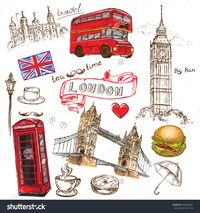 The Vector Illustration "Hand Drawing London" For Design - 305690564 : Shutterstock