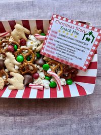 INSTANT DOWNLOAD Christmas Story Printables Snack Mix Nativity - Etsy