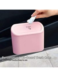 Pink  Collar  Plastic Letter Car Storage Embellished   Functional Bags