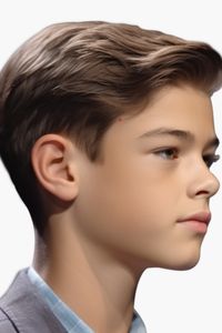 For boys, the classic side part is a timeless haircut that never goes out of fashion. The sides have a fade that smoothly transitions into a neat part giving a sophisticated appearance. Click here to check out more trendiest boys haircuts for school.