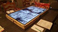 This is a handmade digital map case for tabletop RPGs. It is an affordable alternative to that super expensive gaming table that you've always fantasized about!  It comes with a sheet of Plexiglass to protect the TV screen. Also included are four USB powered cooling fans. These fans connect to the TVs USB port, and will help keep the TV cool.