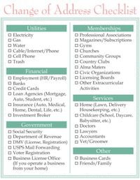 Family’s first night in a new home checklist. This list will give you an idea of the first things to do when moving into a new house.