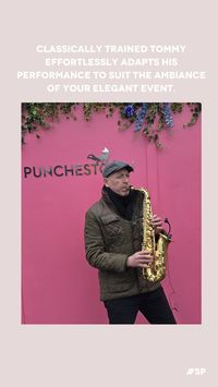 A talented wedding saxophone player guaranteed to fill the dance floor on your big day!