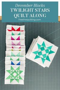 Twilight Stars Quilt Along December - Primitive Gatherings - Treeline Quilting