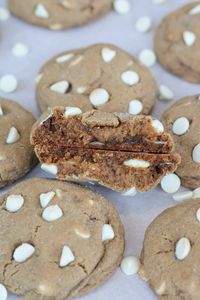 If you're a fan of the nostalgic flavor of gingerbread but craving something a little different this Christmas season, then these white chocolate gingerbread cookies are sure to become a new holiday favorite!  These cookies have the classic warm spices of gingerbread—cinnamon, ginger, and cloves—but have the soft, chewy texture of a bakery-style cookie. Plus, the white chocolate chips add a creamy texture that pairs beautifully with the deep flavors of molasses and warm spices. They’re ideal for cookie exchanges, Christmas parties, or just a sweet treat to enjoy at home this holiday season!