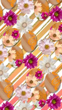 Spring Phone Wallpaper | Retro Phone Wallpaper | Floral Phone Wallpaper | Easter Egg