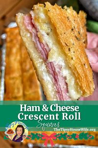 These Ham and Cheese Crescent Roll Squares are a great appetizer or after school snack. I love making these for Football Sunday. I like that you can make these ahead of time and reheat them in your oven or air fryer. I use ham and provolone but you can use any deli meat you choose.