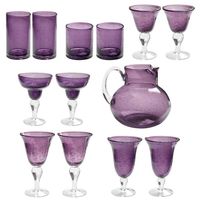 Deluxe Bubble Purple Glasses Sets from The Purple Store!