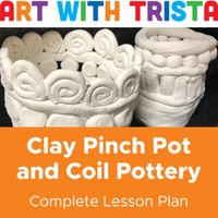 This lesson covers the basic pinch pot and coil pottery. Many tips to make your elementary and middle school student successful. In this hand-building clay art lesson, students will create a pinch pot and coil pottery following clay procedures. Students will use creative problem solving to create a ...