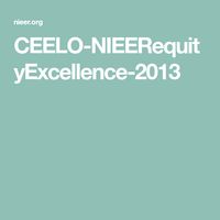 CEELO-NIEERequityExcellence-2013