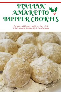 Italian Amaretto Butter Cookies