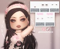 ꒰ . Face Combo | #royalehigh #royalehighoutfitideas #aesthetic #roblox