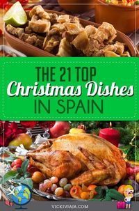 Here you will find the 21 best traditional Christmas foods in Spain. Spanish food, Christmas sweets, and traditions from different parts of the country #Vickiviaja