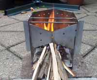 Collapsible Wood Burning Camp Stove (On a Budget!)