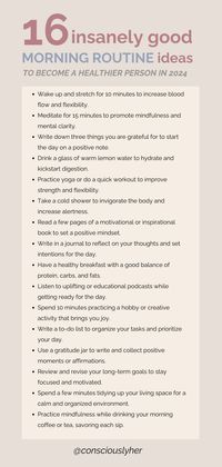 Looking to revamp your morning routine? Check out these 16 inspiring and practical morning routine ideas to kickstart your day on a positive note. From meditation and exercise to journaling and healthy breakfast options, discover new ways to energize and set a productive tone for the rest of your day. Start your mornings right and maximize your daily potential with these simple yet effective routines