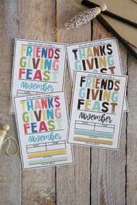 Free friendsgiving invitation printables The epic list of Friendsgiving Thanksgiving Ideas. Creative Thanksgiving games, printables, and traditions you need to throw a memorable occasion with friends. #FrugalCouponLiving #Thanksgiving #Friendsgiving #host #hostingideas #hosting #fall #friends #friendship