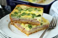 Simple Ham and Swiss Brunch Bake