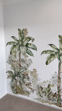 Turn your childs room into a jungle with these jungle themed wall stickers. Easily install these quality wallpaper stickers for a spash of color on an accent wall in your childs room. Browse our collection of wall stickers today!