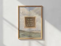 Be Thou My Vision Print, Christian Wall Art, Farmhouse Wall Decor, Vintage Watercolor Painting, Antique Christian Home Decor for Living Room by ReformandaPrintCo on Etsy