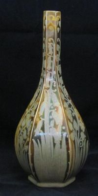 Pilkinton's Lustre Vase decorated with Fruiting Vine by Gordon Forsyth 10.5" high Dated: 1906 www.adantiques.com