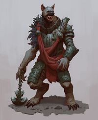 "Gnoll" Artist Edward Delandre.