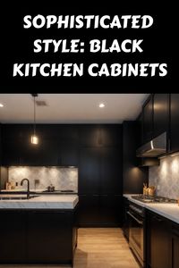 Discover stunning black kitchen cabinets inspiration to elevate your home decor. Browse through our collection of unique black kitchen cabinets ideas that will add a touch of elegance and sophistication to your space. Whether you're looking for modern, chic, or traditional styles, black kitchen cabinets can transform any kitchen into a stylish masterpiece. Explore different design elements such as hardware, countertops, and backsplashes to create the perfect look for your dream kitchen.