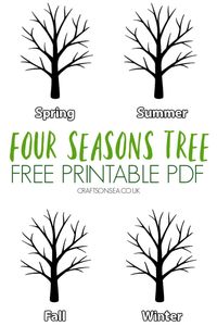 Four Seasons Tree Template: FREE Printable