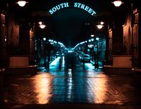 Philadelphia's South Street neon sign at night #philadelphia #photography #street