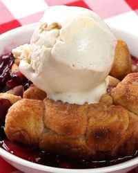 Grilled Mixed Berry Cobbler