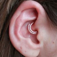 richardeffinivey:A fresh daith for Kayla with a yellow gold Double Dahlia from BVLA. (at Piercing Experience)