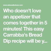 Who doesn't love an appetizer that comes together in 5 minutes! This easy Carrabba's Bread Dip recipe will be your go to easy appetizer! Delicious!